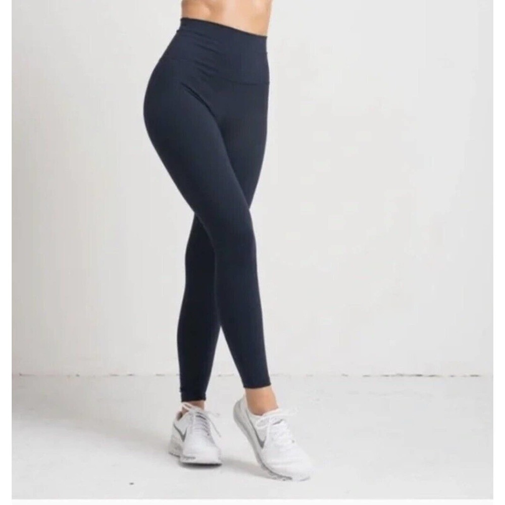 Flexxfit Navy Blue High Waisted Lux Leggings size Medium